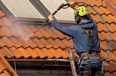 Démoussage et hydrofuge de toiture à Sinzos